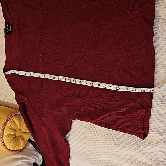 City Chic 16w, Lightweight wool + acrylic Plum Sweater. Great cond. - Picture 5 of 8